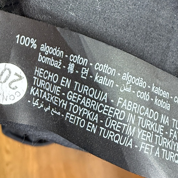 Zara Big Collar Poplin Bubble Hem Dress in Black W2163 Sz S - Picture 10 of 11